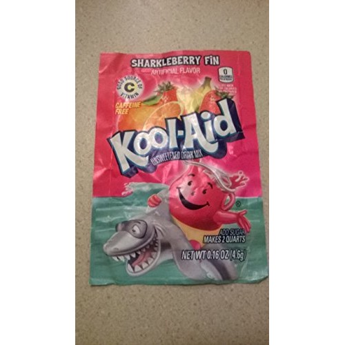Sharkleberry Fin Kool Aid, Powdered Drink Mix, Package Of 48