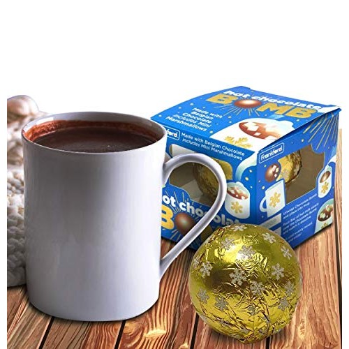 Frankford Large Hot Chocolate Bombs 4-Pack With Belgian Chocolat