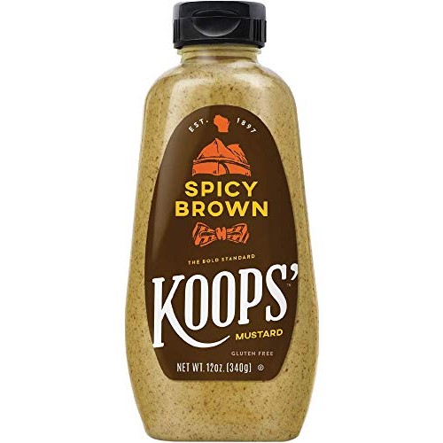 Koops Deli Style Spicy Brown Mustard, 12 Ounce - 12 Per Case