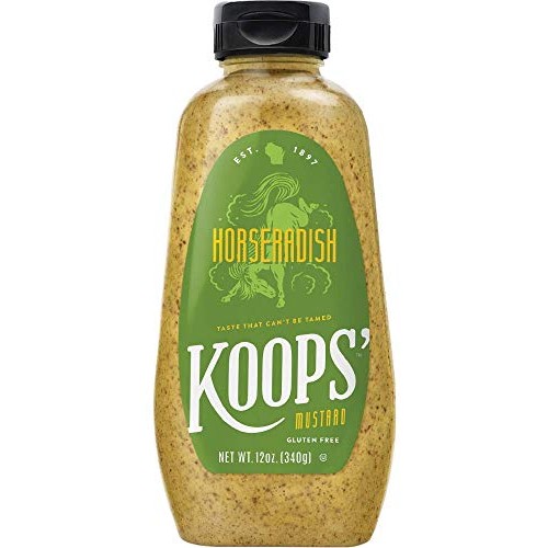 Koops Horseradish Mustard, 12 oz. Bottle, 6-Pack