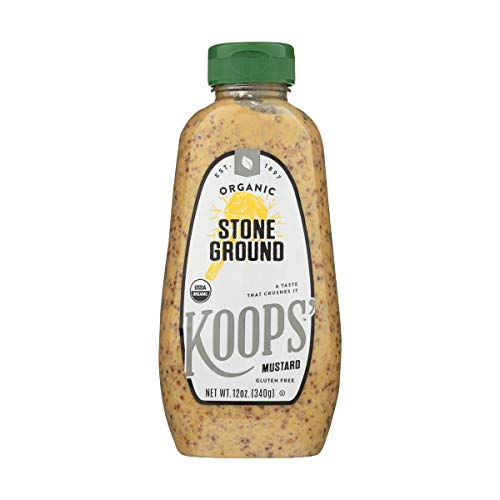 Koops Organic Stone Ground Mustard – Old-Fashioned Mustard, Glu...