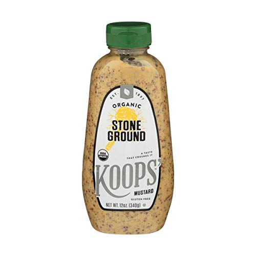 Koops Organic Stone Ground Mustard – Old-Fashioned Mustard, Glu...