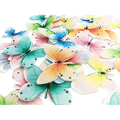 Set Of 30 Edible Butterfly Cupcake Toppers Wedding Cake Birthday