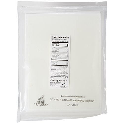 Kopykake Fs0811 - T Frosting Sheets, 24 Count