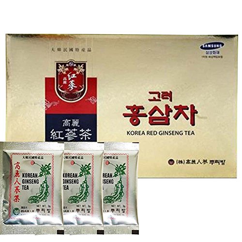 Original Korean Red Ginseng Tea 0.1Oz3G 100 Packets With Korea