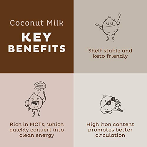 KOS Organic Coconut Milk Powder, USDA Certified - Sugar Free & P...
