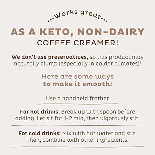 KOS Organic Coconut Milk Powder, USDA Certified - Sugar Free & P...