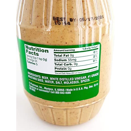 Kosciusko Spicy Brown Beer Mustard 9 Oz Jars Pack Of 2