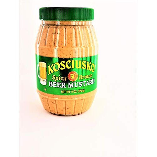 Kosciusko Spicy Brown Beer Mustard 9 Oz Jars Pack Of 2