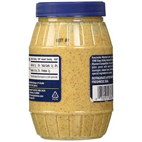 Kosciusko Spicy Brown Mustard, 9 oz