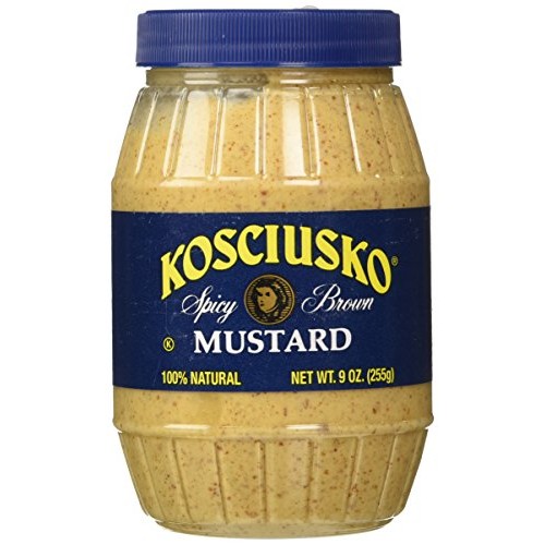Kosciusko Spicy Brown Mustard, 9 oz