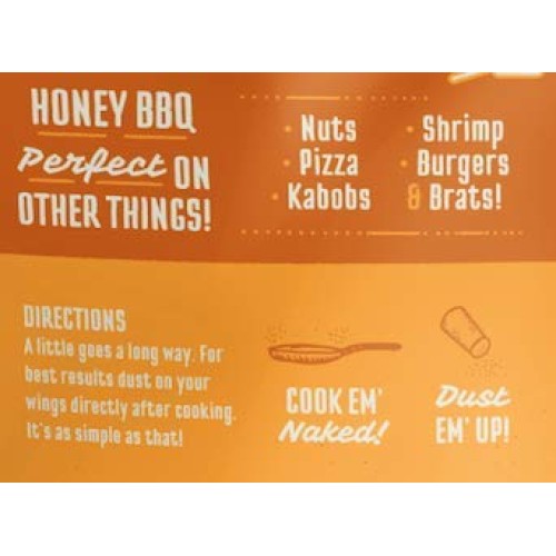Kosmos Q Honey Barbecue Wing Dust | Chicken Wing Seasoning | Dry