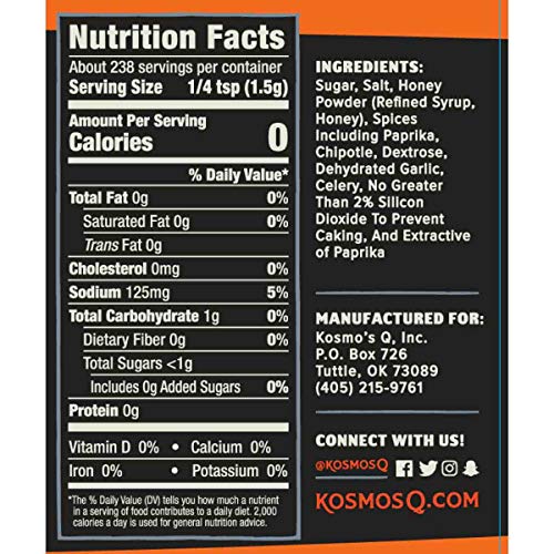 Kosmos Q Honey Chipotle Killer Bee Bbq Rub | Sweet &Amp; Spicy Blend