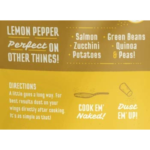 Kosmos Q Lemon Pepper Wing Dust | Chicken Wing Seasoning | Dry B