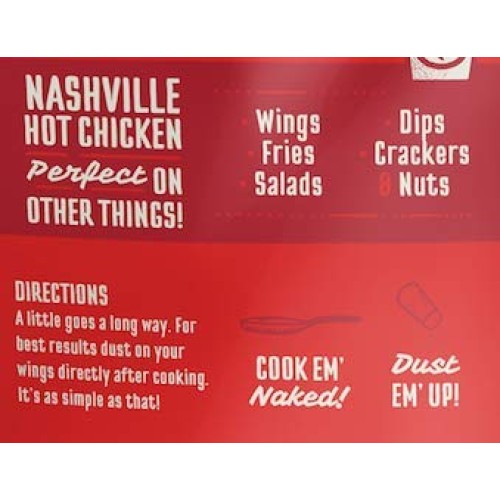 Kosmos Q Nashville Hot Wing Dust | Chicken Wing Seasoning | Dry