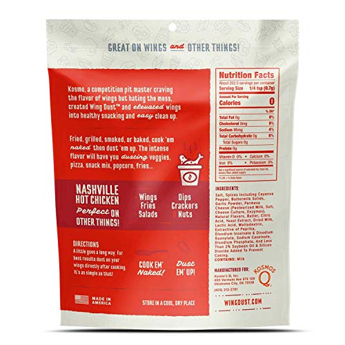 Kosmos Q Nashville Hot Wing Dust | Chicken Wing Seasoning | Dry