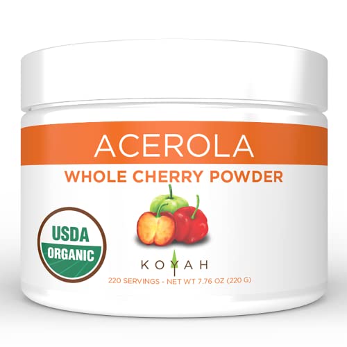 KOYAH - Organic Acerola Cherry Powder: 220 Servings 1 Scoop = 2...