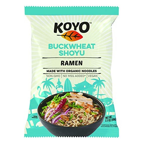Koyo Soba Ramen Made With Organic Noodles, 2.1 Ounce Pack Of 12