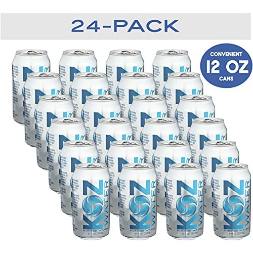 Koz Water 24-Pack 12 Oz Canned Purified Water