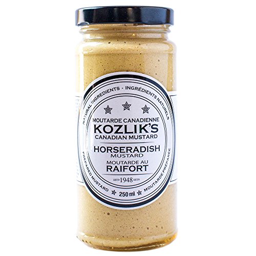 Kozliks Horseradish Hot Spicy Brown Yellow Dijon Natural Gluten