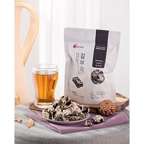 Korean Premium Traditional Seaweed Laver Snack Seaweed BUGAK Cri...