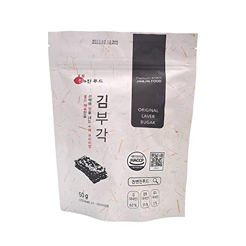 Korean Premium Traditional Seaweed Laver Snack Seaweed BUGAK Cri...