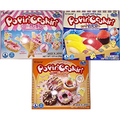 Popin Cookin Diy Candy Kit 3 Pack Variety - Tanoshii Cakes,