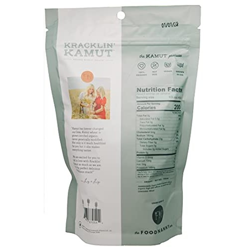 Food Nanny Kracklin’ Kamut | Organic Ancient Grain Healthy Snac...