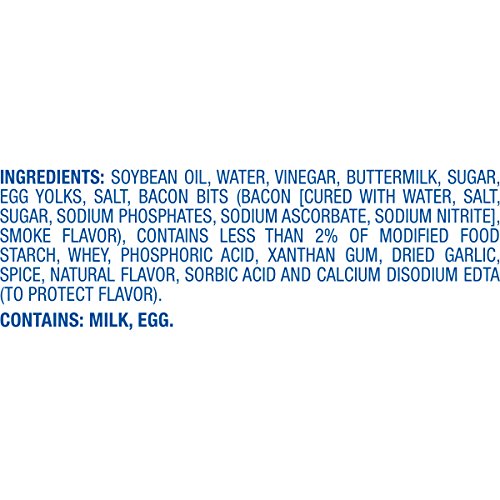 Kraft Bacon Salad Ranch Dressing 16 Oz Bottle