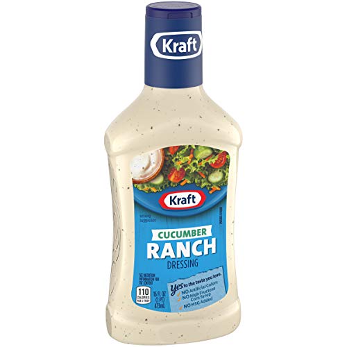 Kraft Cucumber Ranch Anything Dressing, 16-Ounce Plastic Bottles