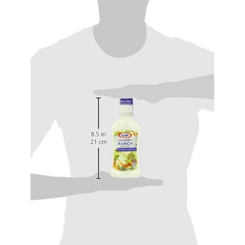 Kraft Cucumber Ranch Anything Dressing, 16-Ounce Plastic Bottles
