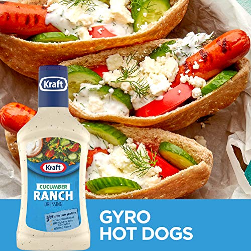 Kraft Cucumber Ranch Anything Dressing, 16-Ounce Plastic Bottles