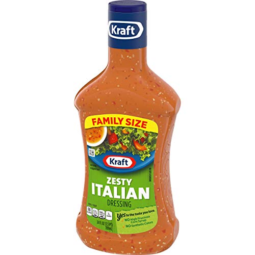 Kraft Salad Dressing, Zesty Italian, 24 Oz