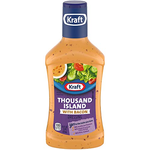 Kraft Bacon Thousand Island Dressing 16 Oz Bottle