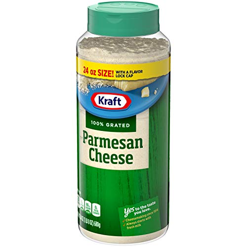Kraft 100% Grated Parmesan Cheese Shaker, 1.5 Pound Pack Of 12