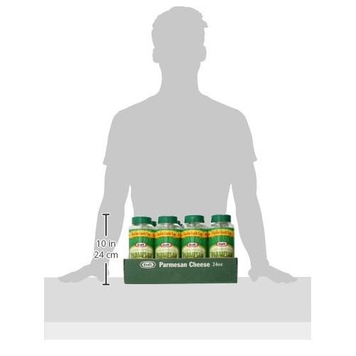 Kraft 100% Grated Parmesan Cheese Shaker, 1.5 Pound Pack Of 12
