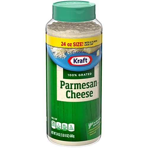 Kraft 100% Grated Parmesan Cheese Shaker, 1.5 Pound Pack Of 12