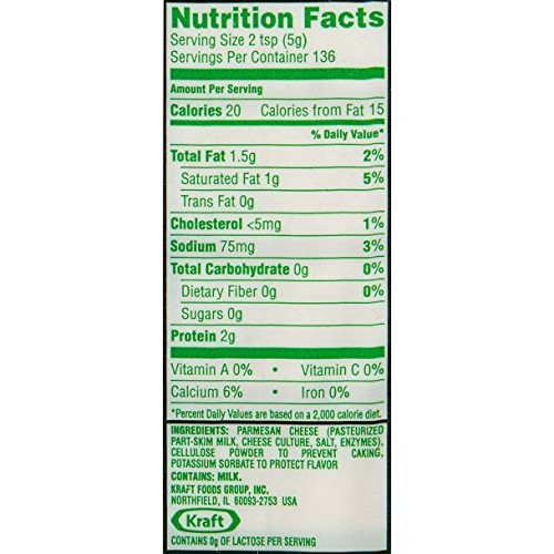 Kraft 100% Grated Parmesan Cheese Shaker, 1.5 Pound Pack Of 12