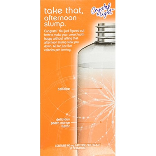 Crystal Light Energy Peach Mango On The Go Pack Of 2