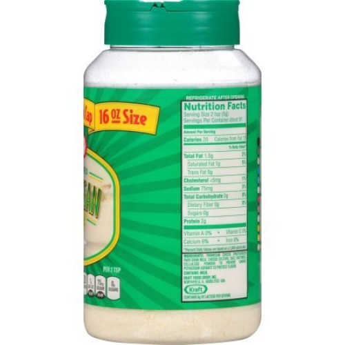 Kraft Grated Parmesan Cheese, 16 Oz Pack Of 2