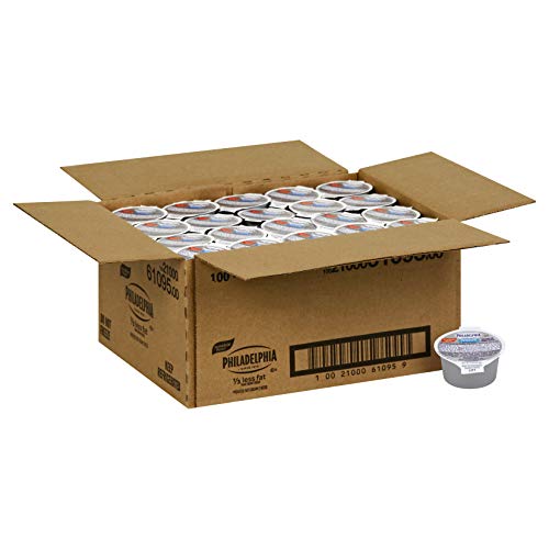 Philadelphia Light Cream Cheese Cups 1 Ounce Pack Of 100