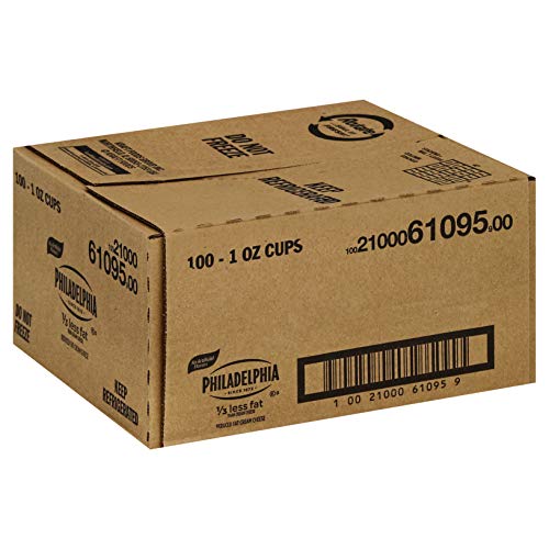 Philadelphia Light Cream Cheese Cups 1 Ounce Pack Of 100