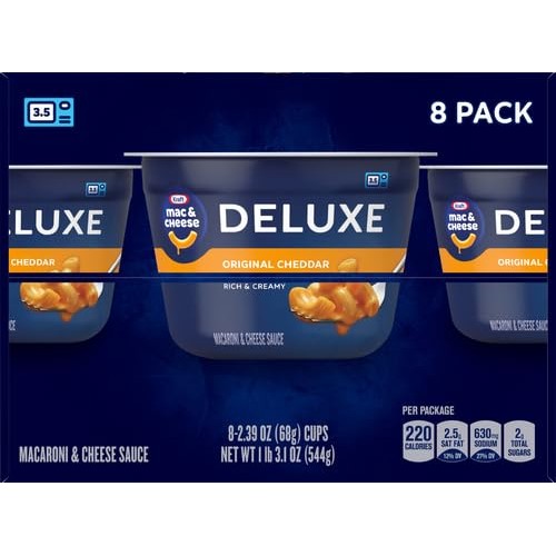 Kraft Deluxe Original Macaroni & Cheese Easy Microwavable Dinner...