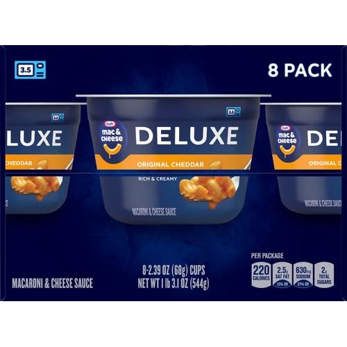 Kraft Deluxe Original Macaroni & Cheese Easy Microwavable Dinner...