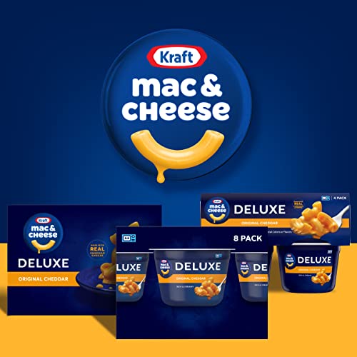 Kraft Deluxe Original Macaroni & Cheese Easy Microwavable Dinner...