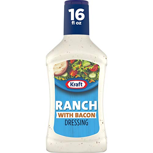 Kraft Ranch With Bacon Salad Dressing 16 Fl Oz Bottles, Pack Of 6