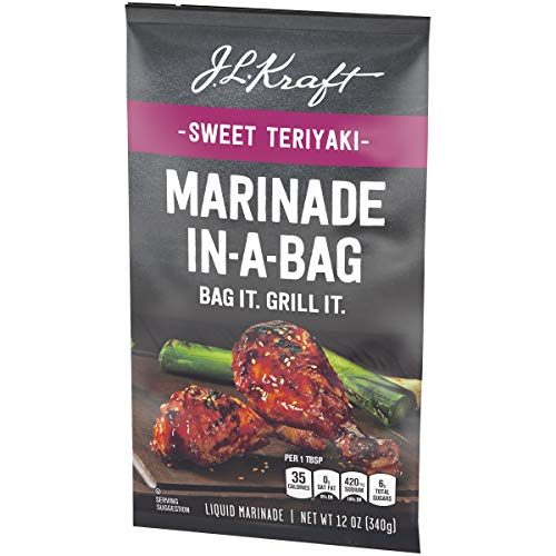 J.L. Kraft Sweet Teriyaki Marinade-In-A-Bag Liquid Marinade 12