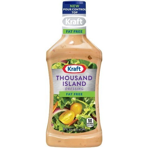 Kraft, Fat Free, Thousand Island Dressing, 16Oz Bottle Pack Of 3