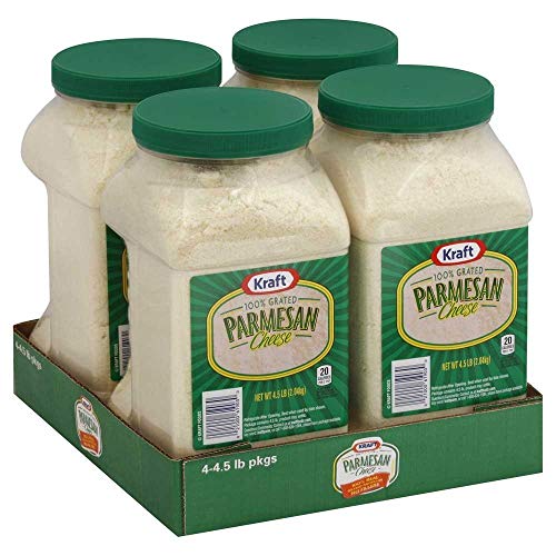 Kraft Grated Parmesan Cheese, 4.5 Pound - 4 Per Case.