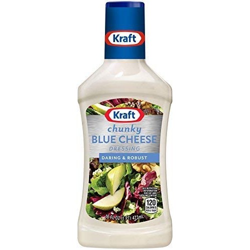 Kraft, Chunky Blue Cheese Dressing, 16Oz Bottle Pack Of 3